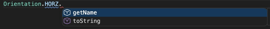 Visual Studio Code intelli-sense on class enum method